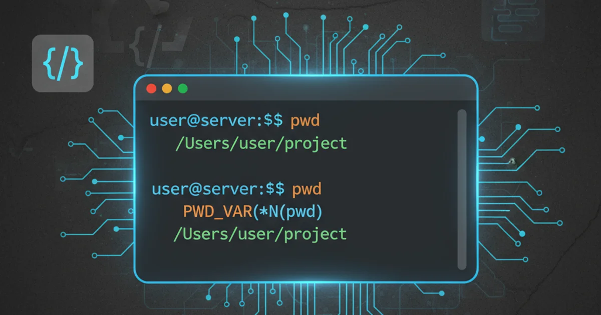 Hero image for How to define pwd as a variable in Unix shell