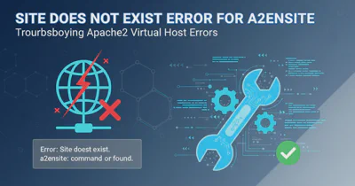 Site does not exist error for a2ensite