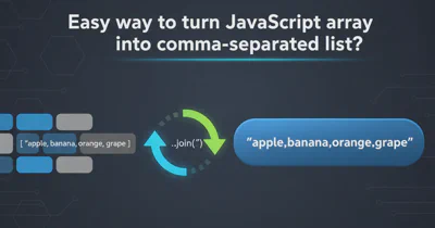 Easy way to turn JavaScript array into comma-separated list?
