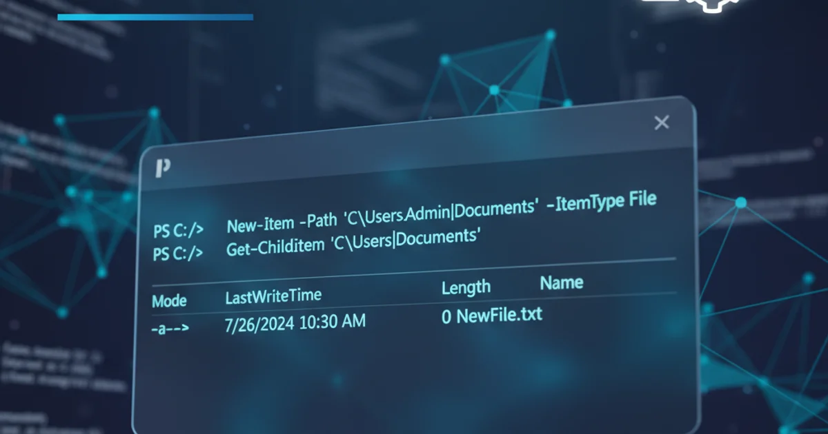Hero image for Creating new file through Windows Powershell