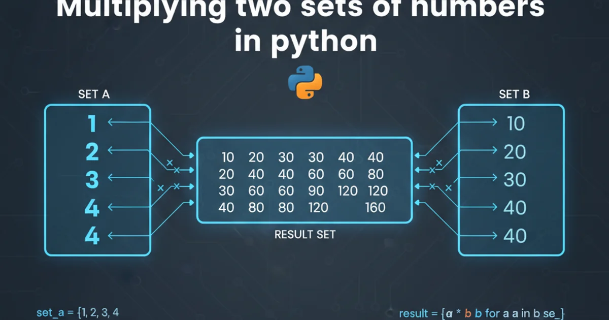 Hero image for Multiplying two sets of numbers in python