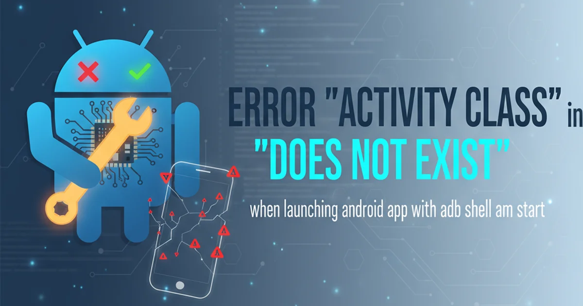 Android robot icon with a wrench, symbolizing troubleshooting an error.