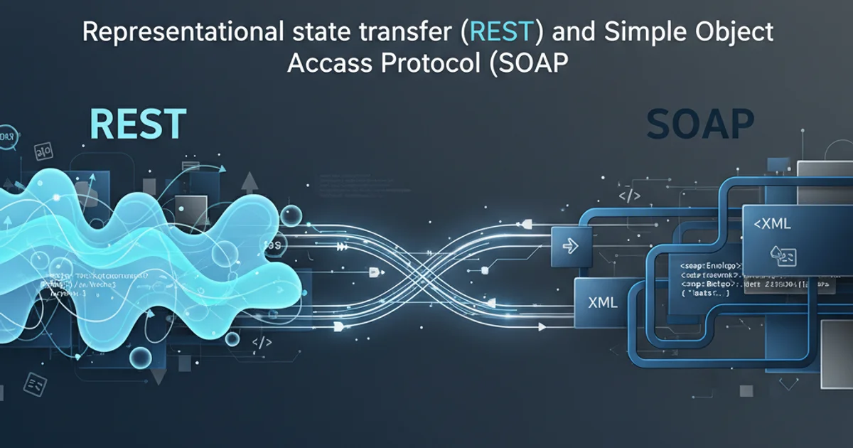 Hero image for Representational state transfer (REST) and Simple Object Access Protocol (SOAP)