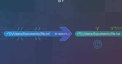 Python String Replace - "\" by "/"