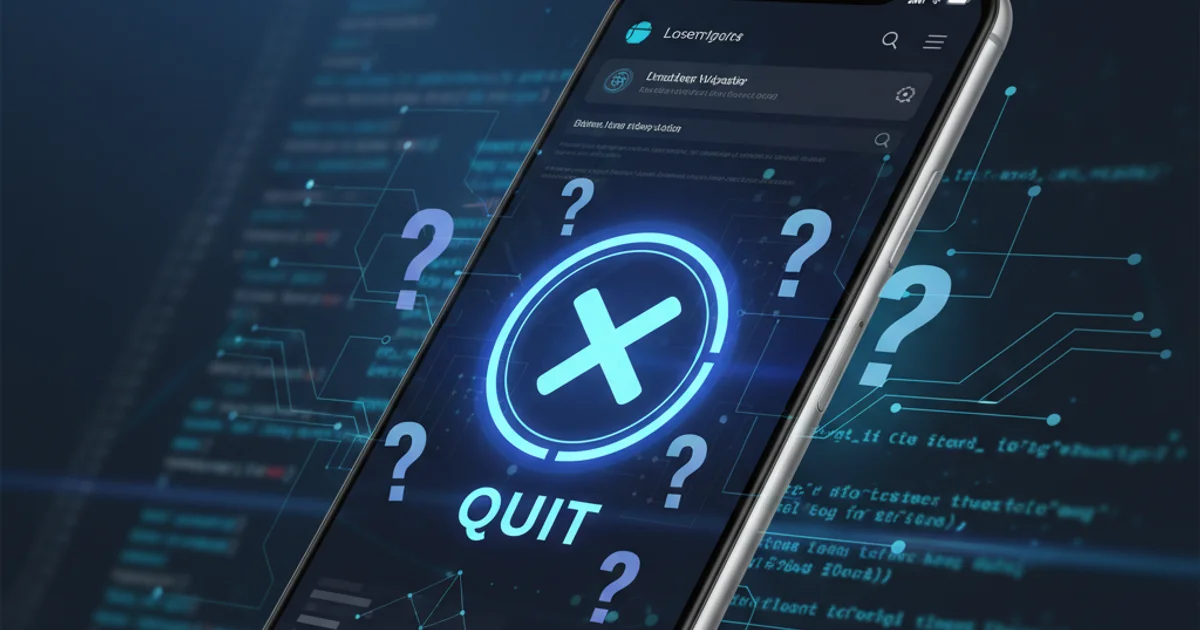 Hero image for Is quitting an application frowned upon?