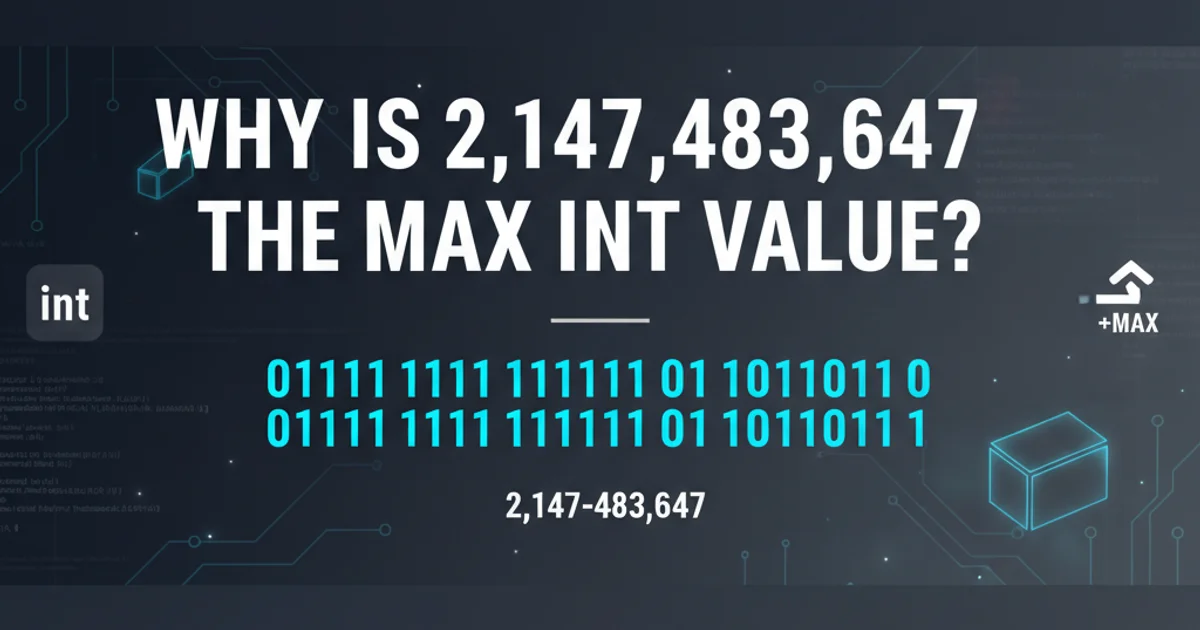 Binary representation of the maximum 32-bit signed integer