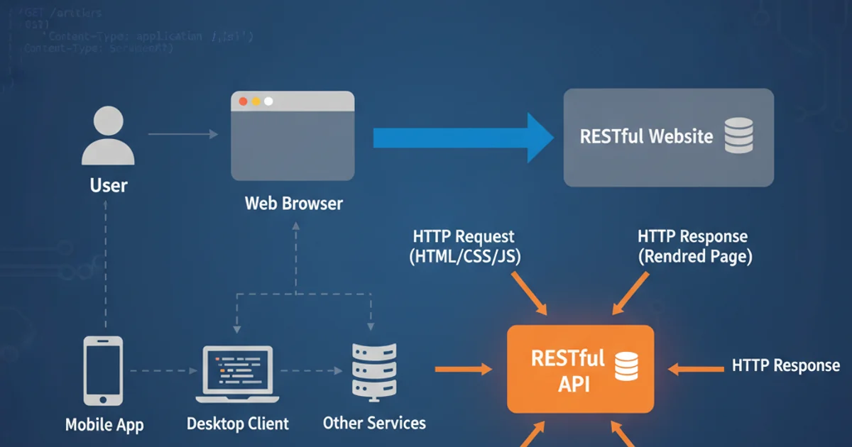 Hero image for RESTful websites vs. RESTful APIs - What's the difference and does it matter?