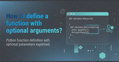 How do I define a function with optional arguments?
