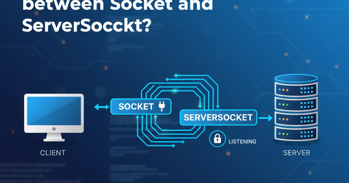 Hero image for What is the difference between Socket and ServerSocket?