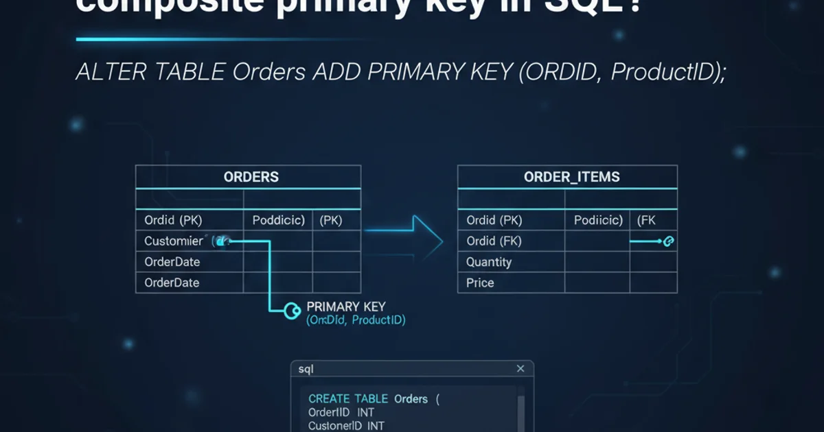 Hero image for How can I define a composite primary key in SQL?