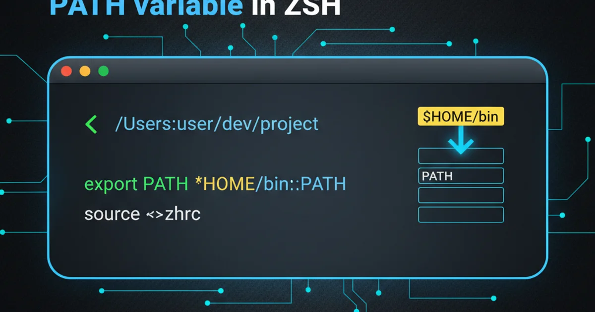 Hero image for Adding a new entry to the PATH variable in ZSH