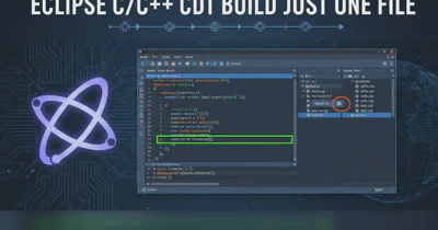 eclipse c/c++ CDT build just one file