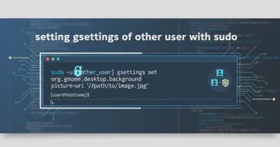 setting gsettings of other user with sudo