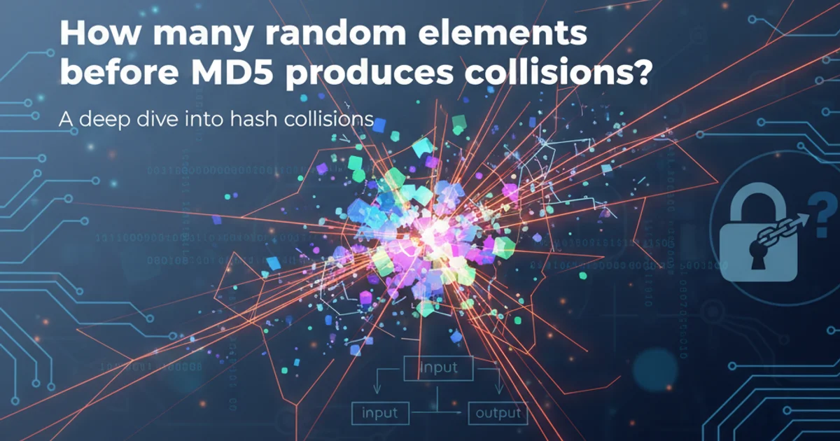 Hero image for How many random elements before MD5 produces collisions?
