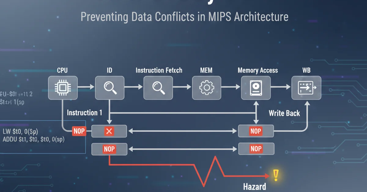 Hero image for Nop and Pipeline Hazards in this Assembly MIPS