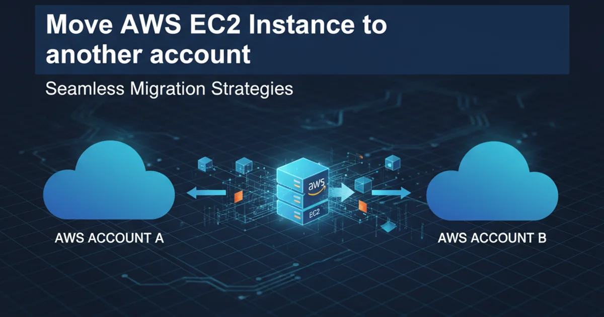 AWS EC2 instance migration between two AWS accounts