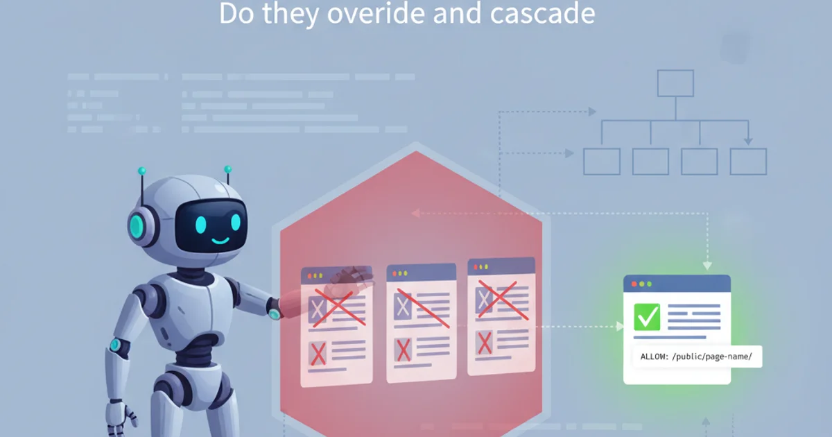 Hero image for robots.txt to disallow all pages except one? Do they override and cascade?