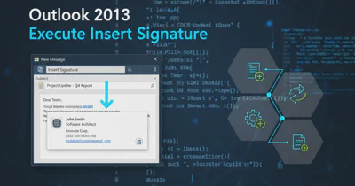 Outlook 2013 Execute Insert Signature