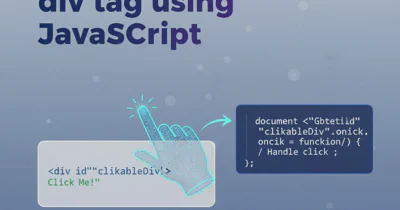 Add click event on div tag using JavaScript