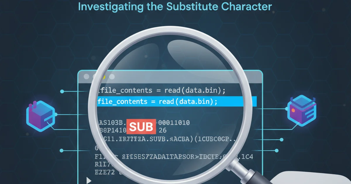 Hero image for cannot read ascii character 26?