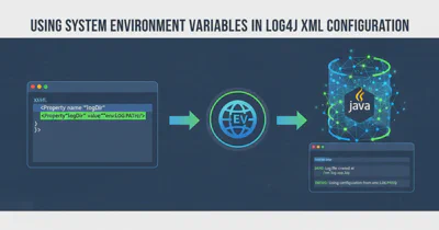 Using system environment variables in log4j xml configuration