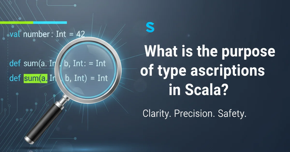 Hero image for What is the purpose of type ascriptions in Scala?
