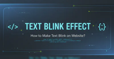 How to make text blink on website?