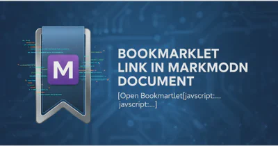 Bookmarklet link in Markdown document