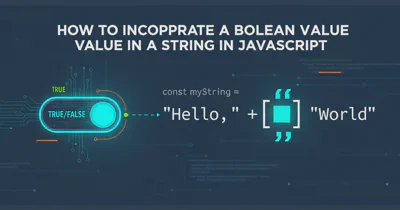How to incorporate a boolean value in a string in JavaScript