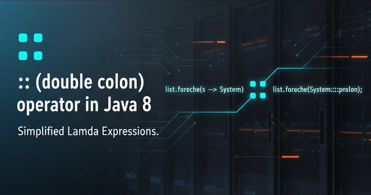 Java 8 double colon operator symbol with lambda expressions
