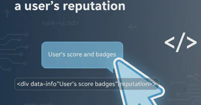 Add hover text without javascript like we hover on a user's reputation
