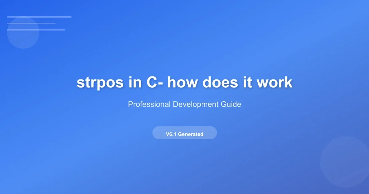 Hero image for strpos in C- how does it work