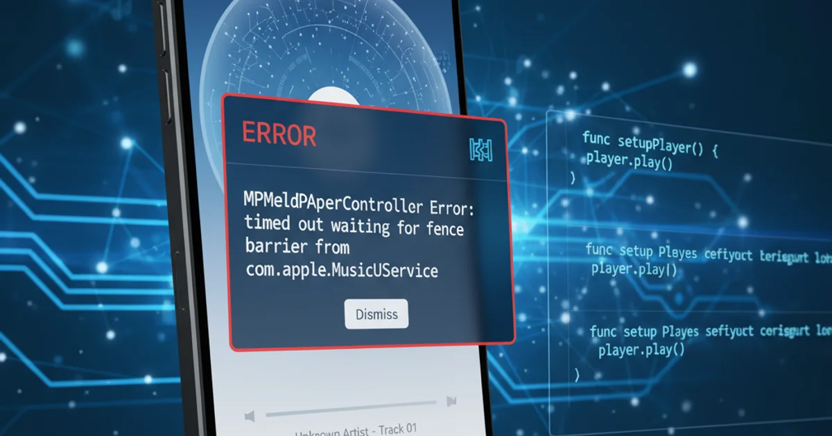 Hero image for MPMediaPlayerController Error: timed out waiting for fence barrier from com.apple.MusicUIService