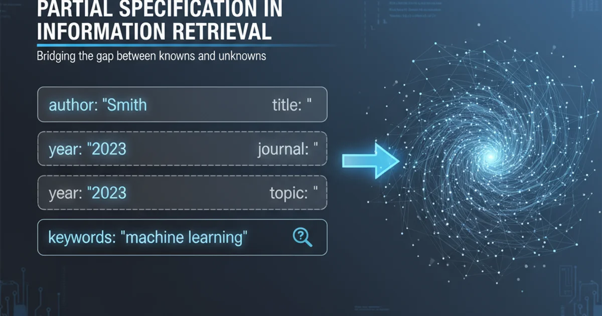 Hero image for Particial specification in Information retrieval