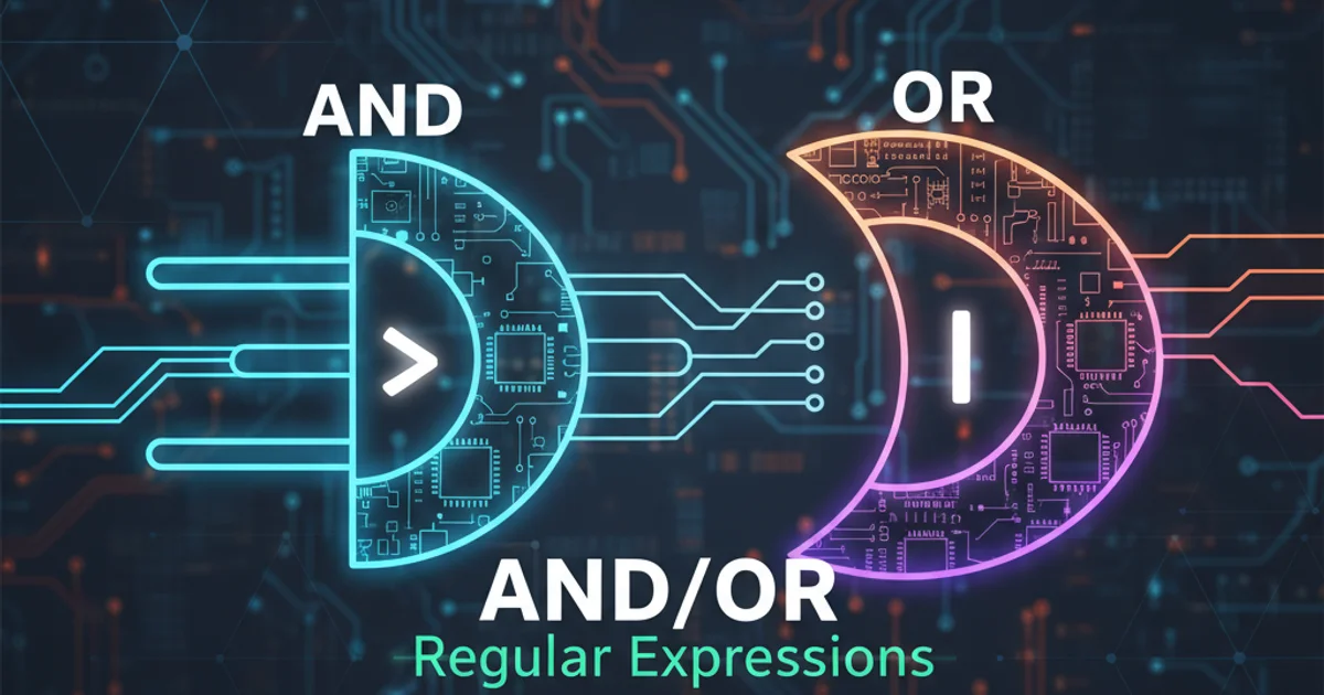 Hero image for How is the AND/OR operator represented as in Regular Expressions?