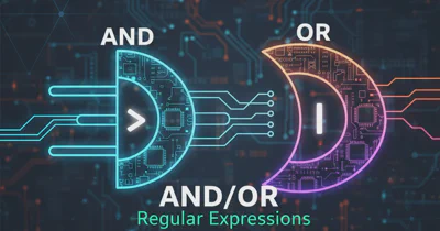 How is the AND/OR operator represented as in Regular Expressions?