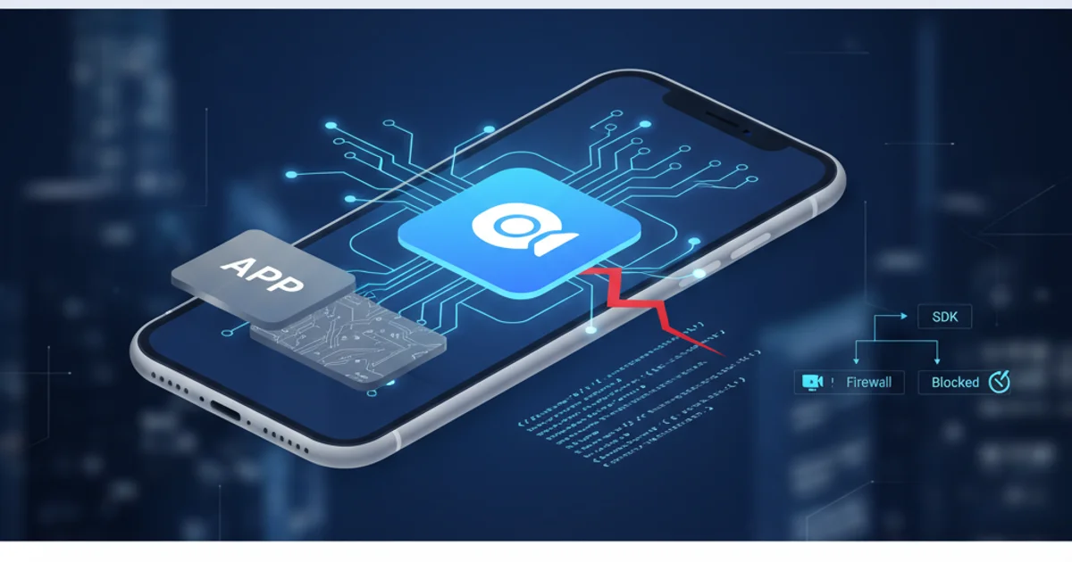 Illustration of an iPhone screen with a FaceTime call icon and app integration concept.