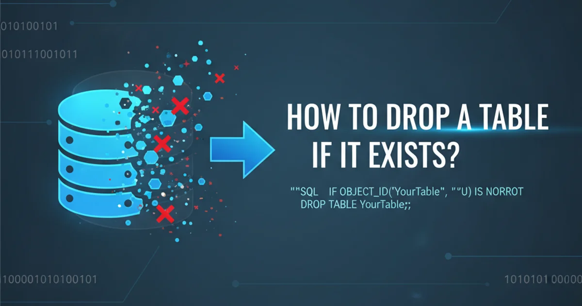 Hero image for How to drop a table if it exists?