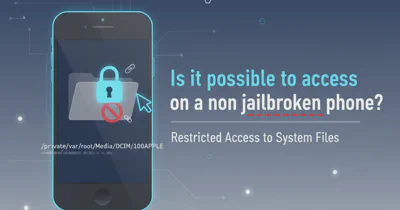 Is it possible to access /private/var/root/Media/DCIM/100APPLE on a non jailbroken phone?