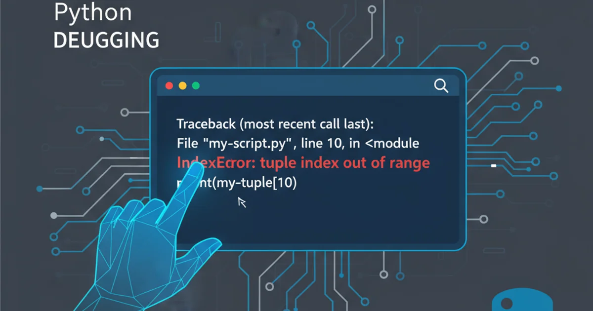 Hero image for IndexError: tuple index out of range ----- Python