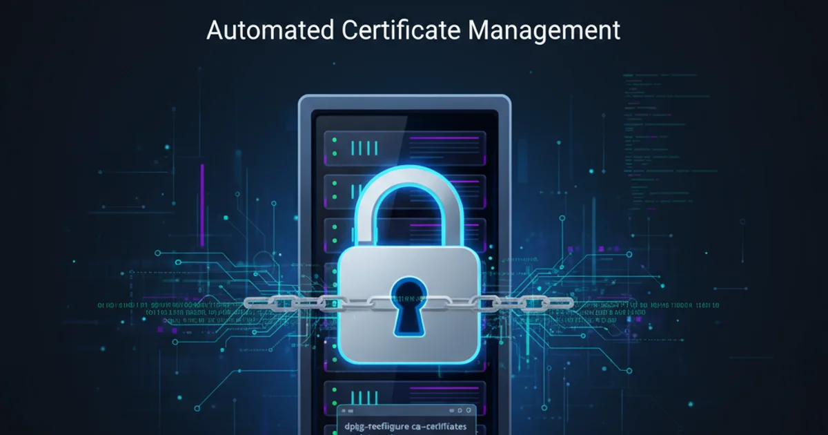 Hero image for How to run "dpkg-reconfigure ca-certificates" noninteractively?