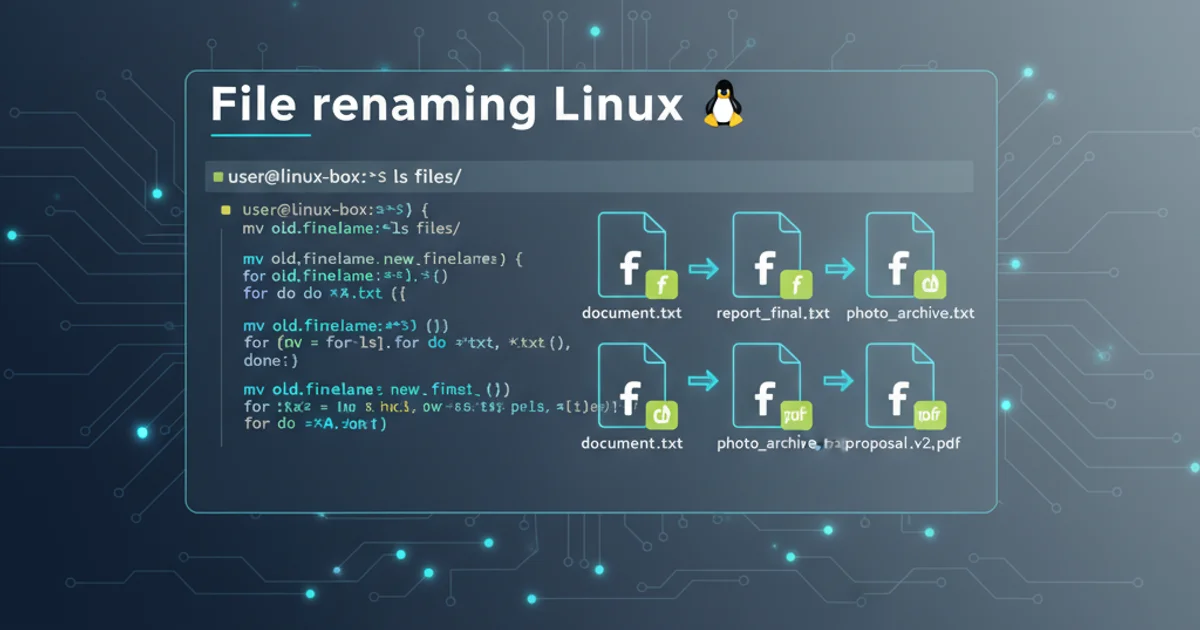Hero image for File renaming Linux
