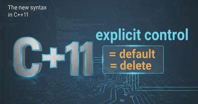 The new syntax "= default" in C++11