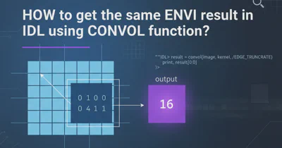 HOW to get the same ENVI result in IDL using CONVOL function?
