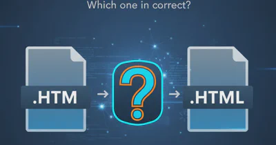 Should I use the .htm or .html file extension? Which one is correct?