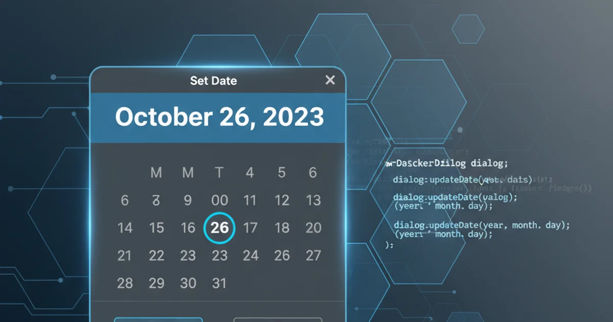 Android DatePickerDialog showing a selected date instead of 'Set Date'