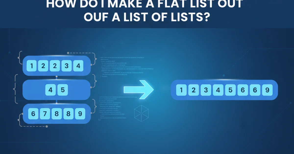 Hero image for How do I make a flat list out of a list of lists?