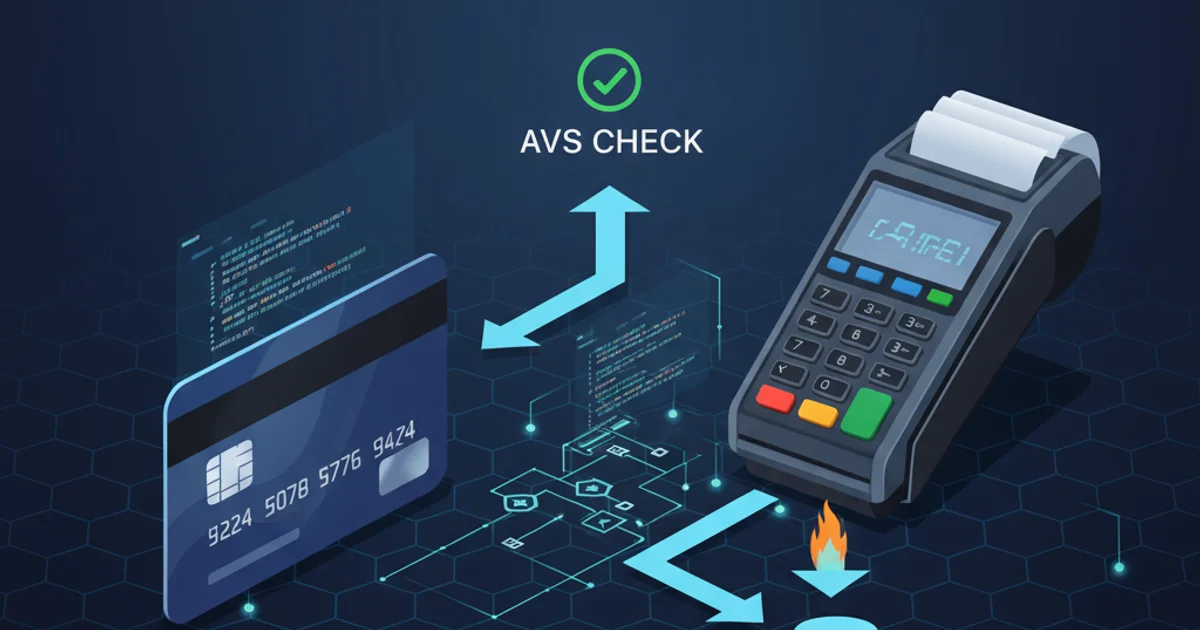 Illustration of credit card, payment terminal, and data flow arrows, representing a transaction process.