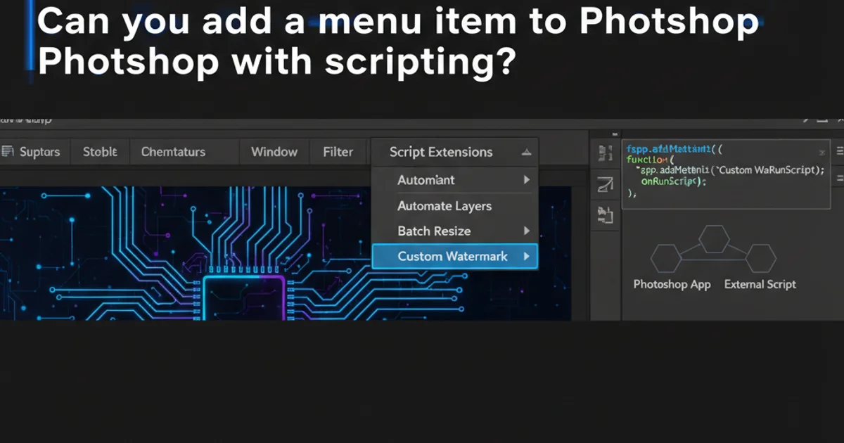 Hero image for Can you add a menu item to Photoshop with scripting?