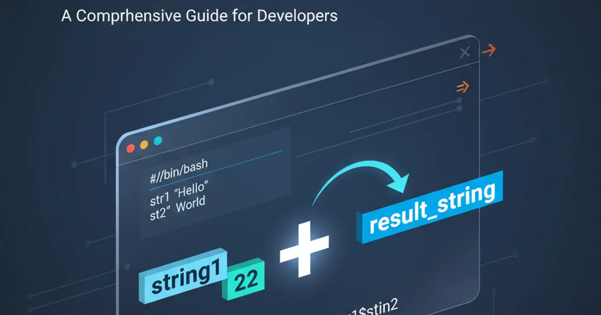 Hero image for How to concatenate string variables in Bash